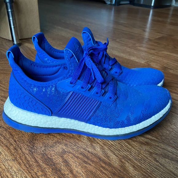 adidas Other - EUC adidas blue pureboost running shoes